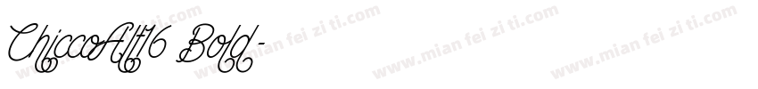 ChiccoAlt16 Bold字体转换